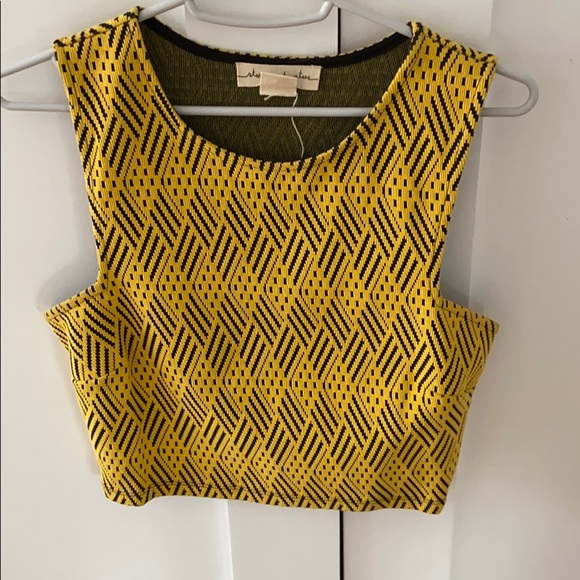Urban Outfitters Tops Yellow Knit Crop Top Poshmark